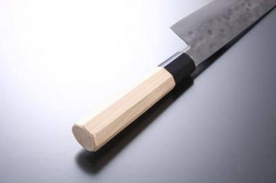 Gyuto knife [Maboroshi] + Octagonal handle with buffalo horn ferrule [No Finger Rest]